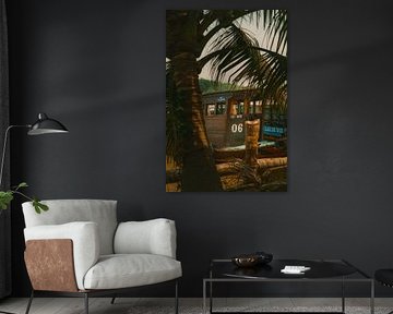 Tropische Bootsszene im Mekong-Delta von NZME Photography