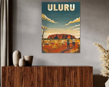 Uluru Outback Avontuur: Australische Icoon Poster van Travel Shop