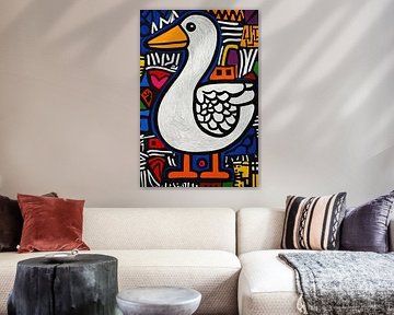 Goose Painting | Personalised Animal Painting with Goose