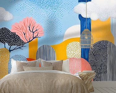 Example of the artwork in a room