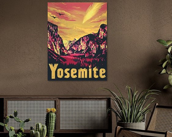 Example of the artwork in a room