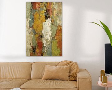 Autumnal abstraction in earth tones - Luxury wall art by Joriali Abstract