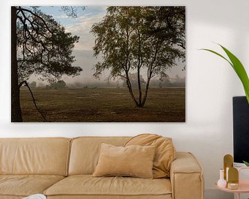 Dreamy landscape in early autumn by Arthur van der Zwan