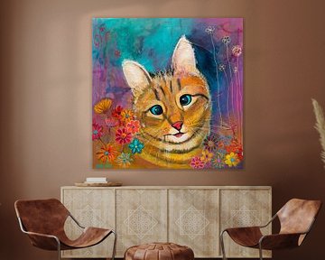 Niedliche Scheel-Muschi von Schilderij van Mirjam