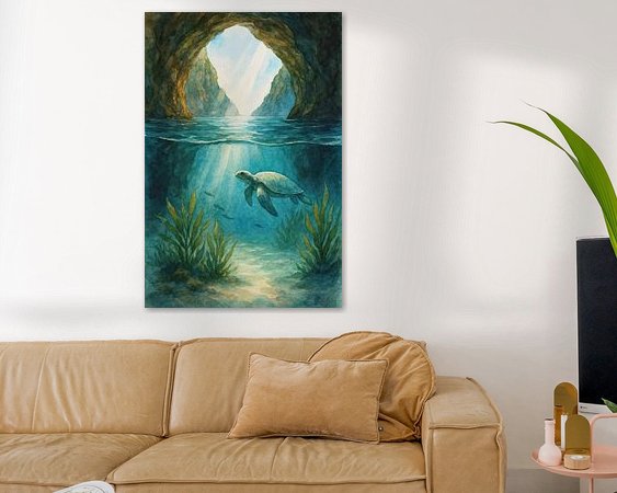 Example of the artwork in a room