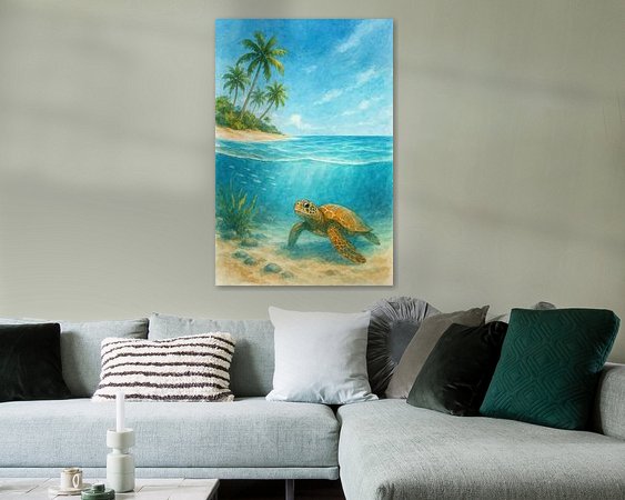Example of the artwork in a room