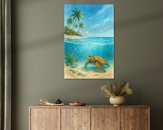 Example of the artwork in a room