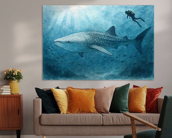 Example of the artwork in a room