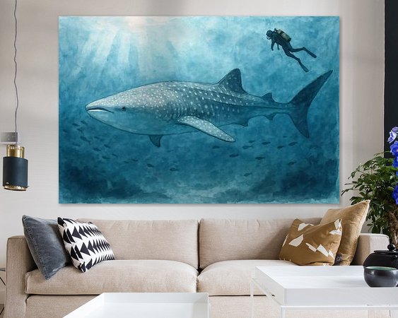Example of the artwork in a room
