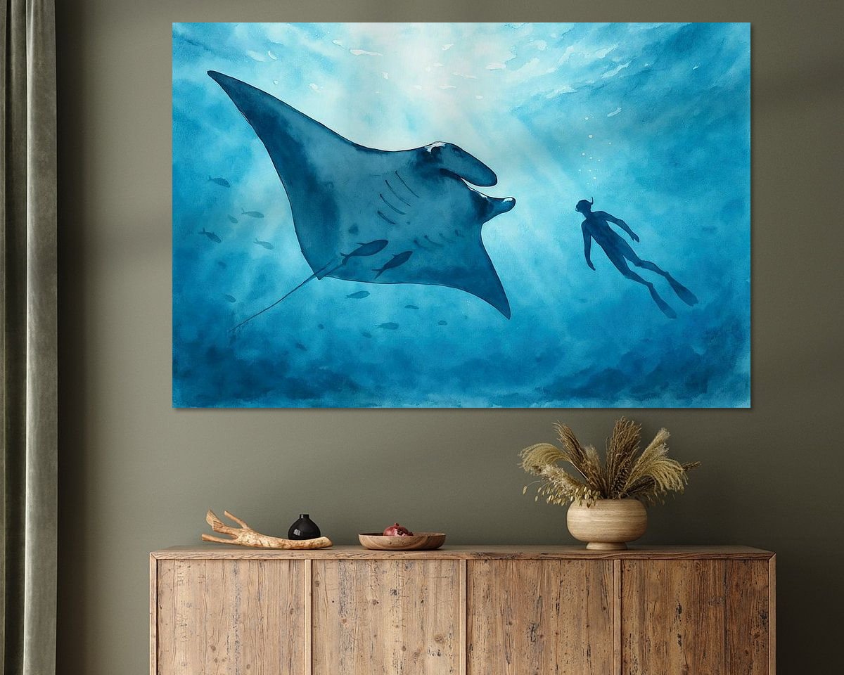 Example of the artwork in a room