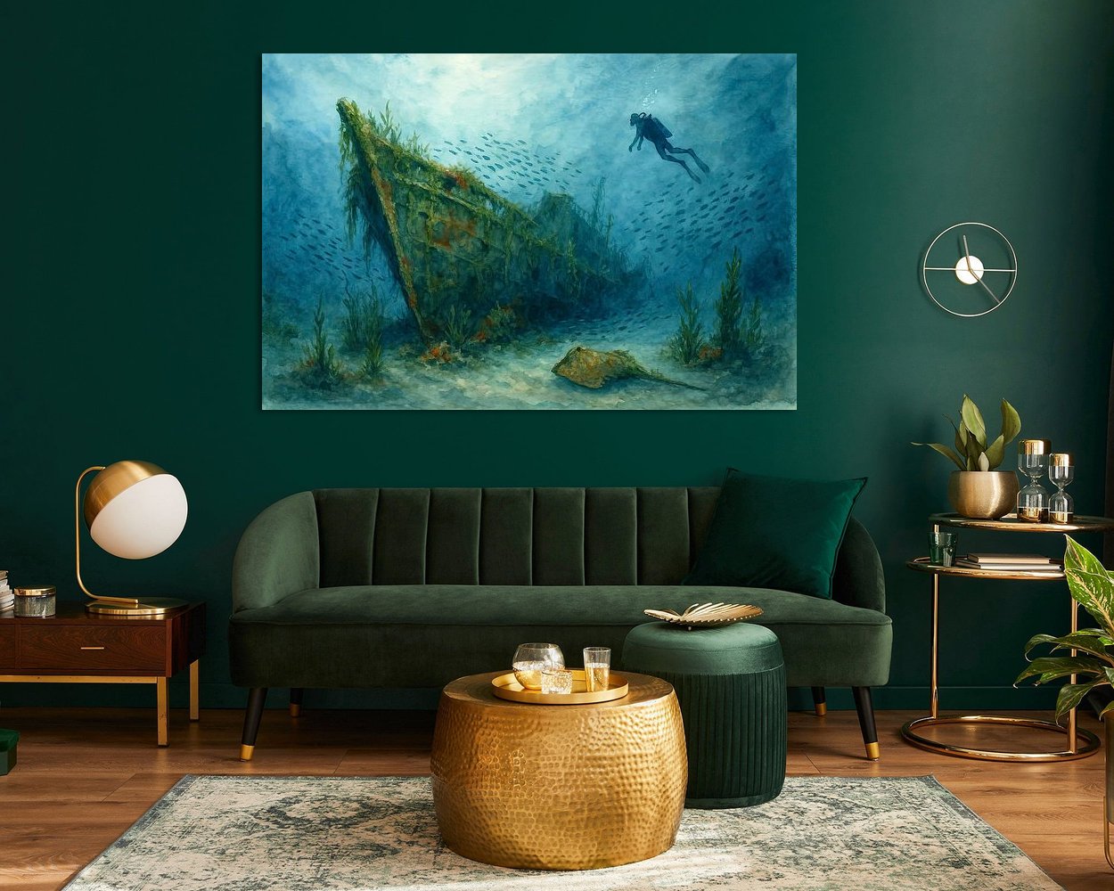 Example of the artwork in a room