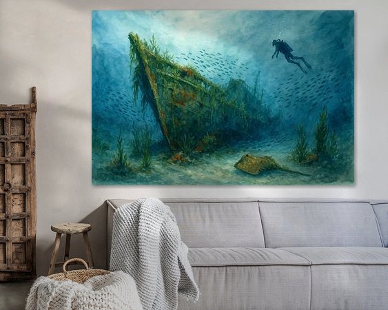 Example of the artwork in a room