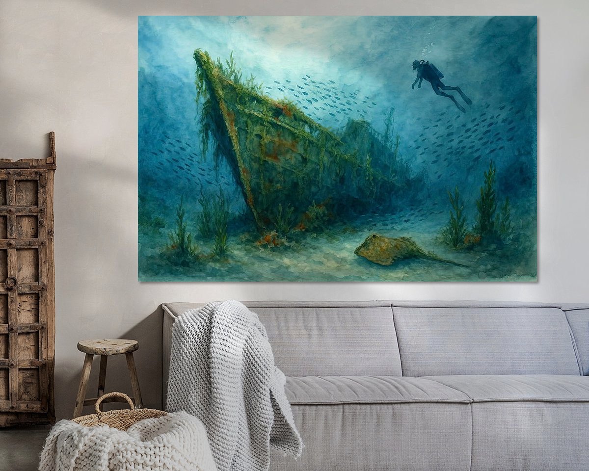 Example of the artwork in a room