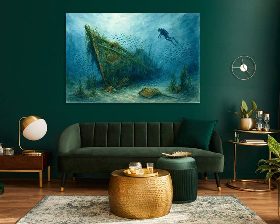 Example of the artwork in a room