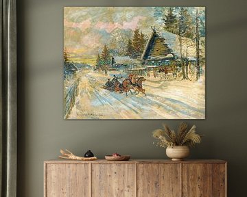Konstantin Aleksejevitsj Korovin - Accordeonspeler in een slee van Peter Balan