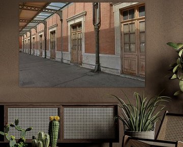 Voormalig buitenperron van het treinstation van Cádiz van Silva Wischeropp