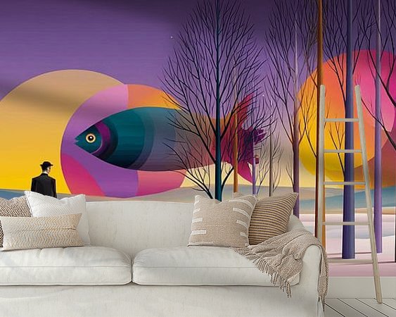 Example of the artwork in a room