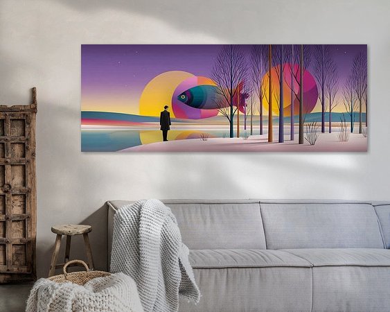 Example of the artwork in a room