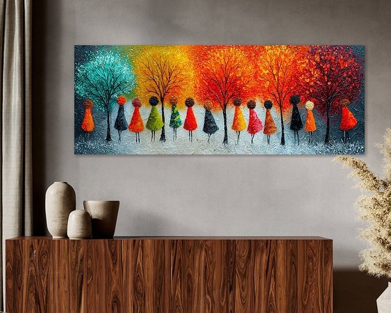 Example of the artwork in a room