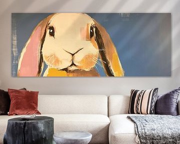 Konijn | Dierenportret van een Konijn van Modern Collection