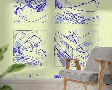 Example of the artwork in a room