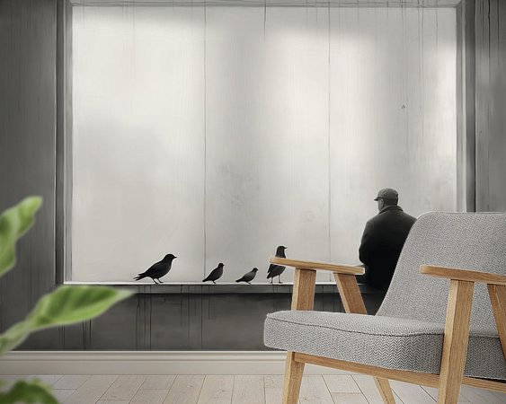 Example of the artwork in a room