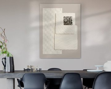 Abstrakte Minimal Art in ruhigen Tönen -1