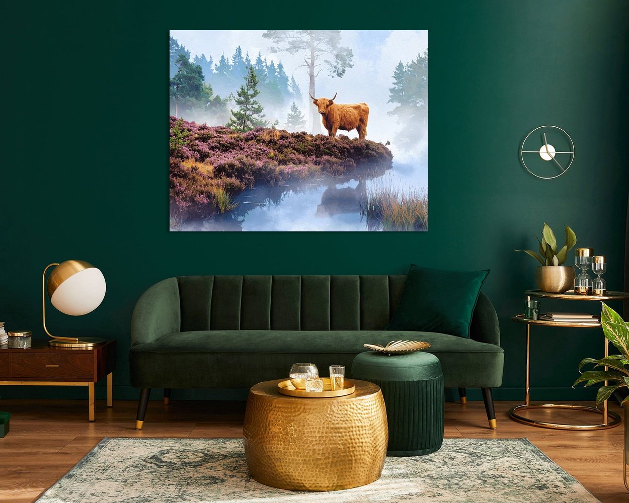 Example of the artwork in a room