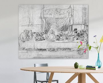 Het laatste avondmaal, naar Leonardo da Vinci, Rembrandt