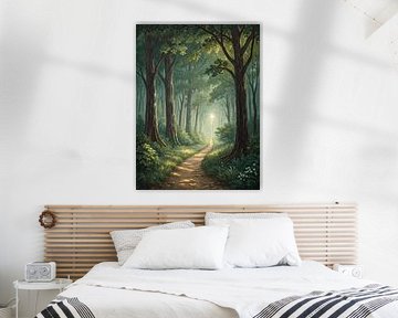 Le sentier lumineux : Un sentier lumineux à travers les bois enchantés