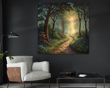 Le chemin des bois : Un voyage solitaire à travers la forêt enchantée