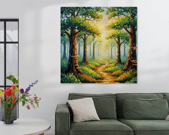 Example of the artwork in a room