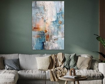 Mineral Harmony II - Neutral abstract painting by Joriali Abstract