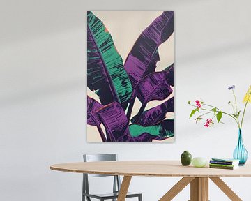 Gestileerde bananenbladillustratie van Dante S