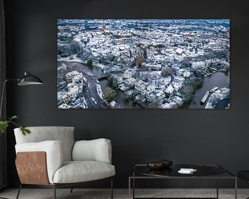 De binnenstad van Zwolle tijdens een koude winterochtend gezien vanaf van Sjoerd van der Wal Fotografie