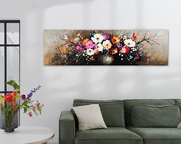 Fleurige Compositie van ARTEO Schilderijen