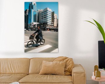 Everyday urban life in Tokyo: bicycles and skyscrapers by NZME Photography