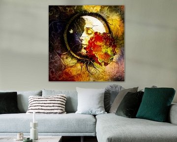 La dame dans la lune