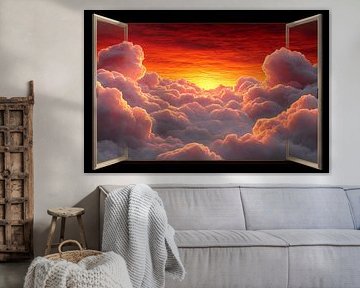 beautiful view of the clouds spiritual