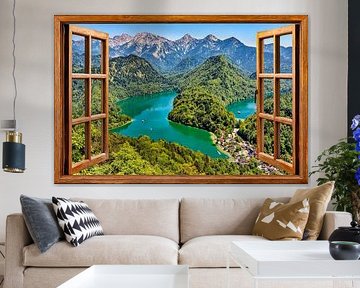 beautiful views of the countryside with mountains