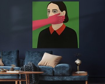 Silence in colour - Abstract and modern portrait