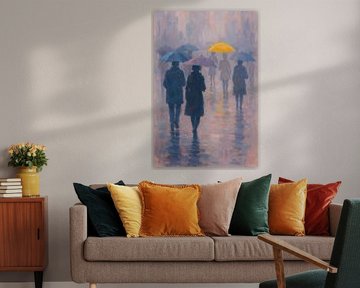 A moment in yellow - abstract
