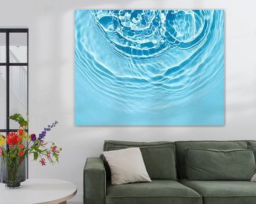 Blue transparent water shadow