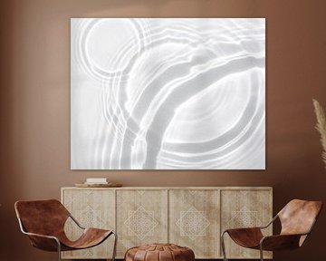 White transparent water shadow