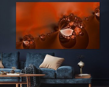 rode fractal abstracte achtergrond