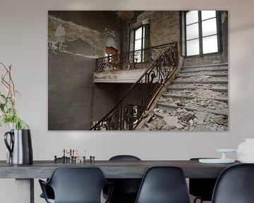 interior of an abandoned derelict castle by Elly de Vries
