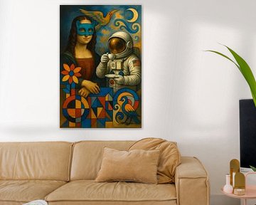 Die Mondscheinmaske und der Tee des Astronauten von Gisela Art for You