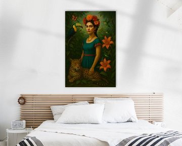 Portrait tropical dans l'atmosphère de Frida sur Kleurenrijk