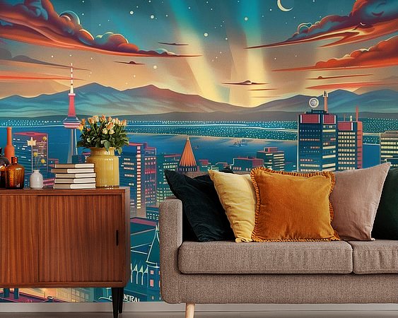 Example of the artwork in a room