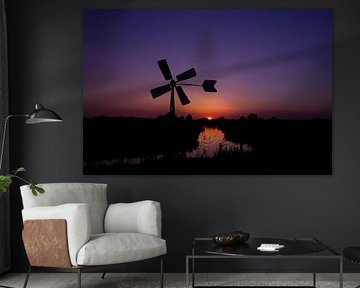 Bosman-Mühle im letzten Sonnenlicht von Anoeska Fotografie